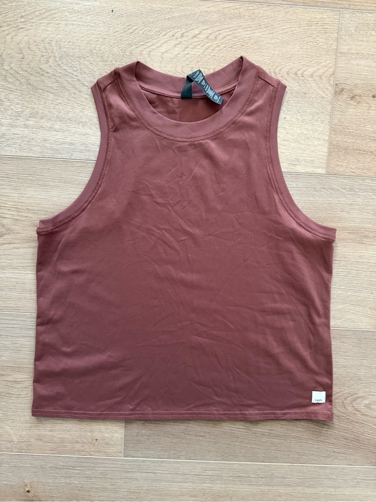 Vuori Tops - Vuori Energy Tank Top High Neck Performance Workout Rust Size Small